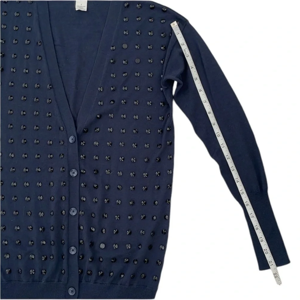 J. Crew Navy Studded Dutser Cardigan